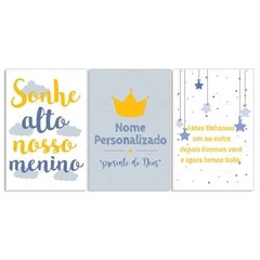 COROA PLACAS DECORATIVAS MENINO - comprar online