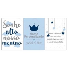 COROA PLACAS DECORATIVAS MENINO