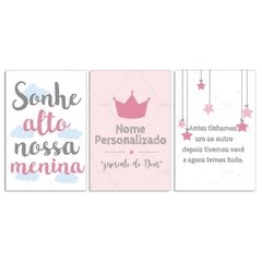 COROA PLACAS DECORATIVAS MENINA - Mamãe Decoradora - Quadros, Placas e Adesivos.