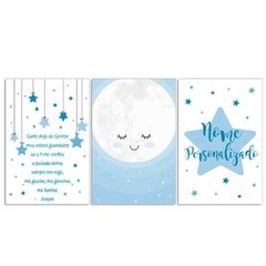 LUA ANJO DA GUARDA PLACAS DECORATIVAS MENINO - comprar online