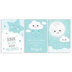 ESTRELA SONHE ALTO PLACAS DECORATIVAS MENINO - comprar online