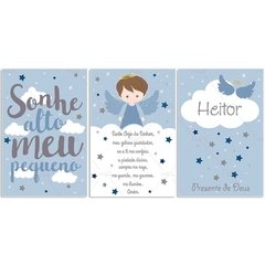 ANJO DA GUARDA PLACAS DECORATIVAS MENINO - comprar online