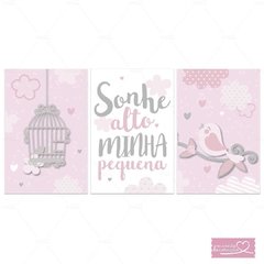 PASSARINHO GAIOLA PLACAS DECORATIVAS