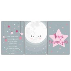 LUA ORAÇÃO PLACAS DECORATIVAS MENINA - comprar online