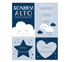 SONHEM ALTO PLACAS DECORATIVAS INFANTIL IRMÃOS GEMÊOS