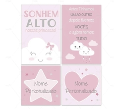 SONHEM ALTO PLACAS DECORATIVAS INFANTIL IRMÃOS GEMÊOS - comprar online