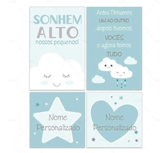 Imagem do SONHEM ALTO PLACAS DECORATIVAS INFANTIL IRMÃOS GEMÊOS