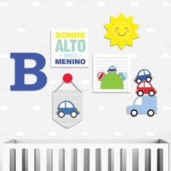 CARRINHOS PLACAS DECORATIVAS MDF INFANTIL