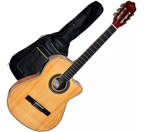 Guitarra Clasica electrocriolla Electroclasica Texas Cg30-7545 Con Funda - comprar online