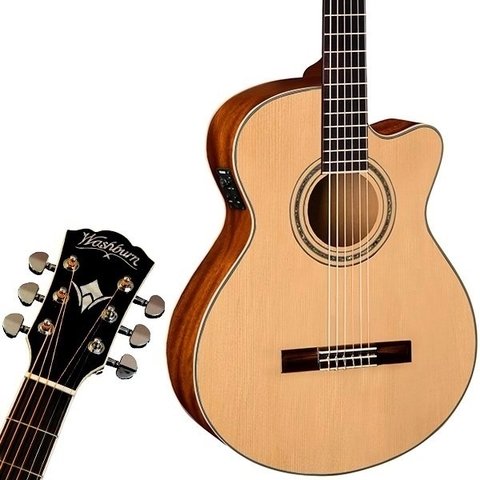 Guitarra Electroacustica Washburn Ea 15 Natural