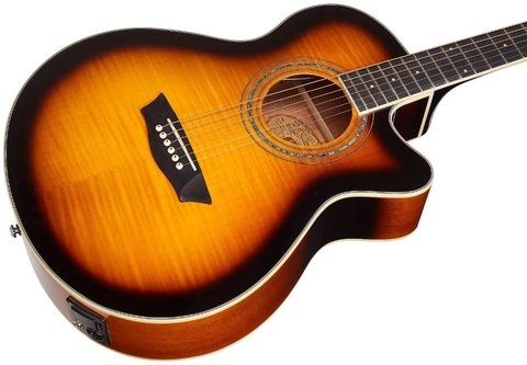 Guitarra Electroacustica Washburn Ea15 Atb Sunburst - comprar online