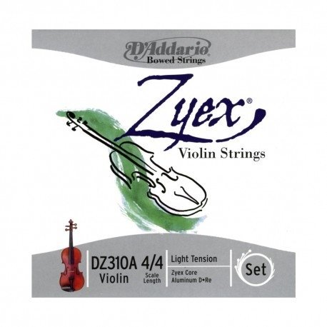 Daddario Cuerdas Encordado Zyex Violin Light 4/4 Aluminum Dz310a4/4l