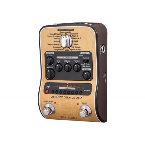 Zoom Ac-2 Pedal Pre Amp Preamplificador De Guitarra Acústica - comprar online