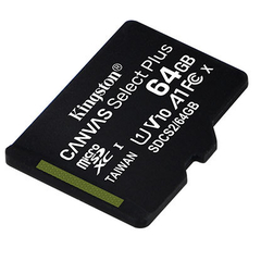 Kingston 64GB Canvas Select Plus microSD c/Case Adap UHS-I (U1) - tienda online