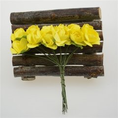 Flor em Papel- C/ 144 unidades Amarelo - loja online