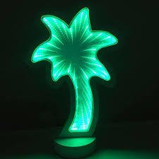 Luminoso Led Infinito Coqueiro Luz Verde (26cm)