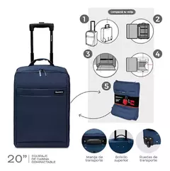 Valija Plegable Carry On Discovery Adventure Cabina 20¨ Azul en internet