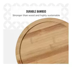 Bandeja Plato Giratorio Especiero Alacena Baño Bambú 30cm - comprar online