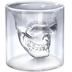 Vaso Tipo Calavera Vidrio Whisky Tragos Modelo Mediano 7 Cm - comprar online