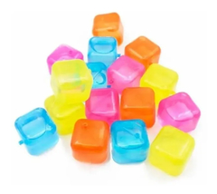 Pack X10 Cubitos De Hielo Plasticos Reutilizable Lavables