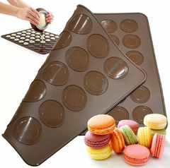 Molde De Silicona Para Macarrones 30 Macarons Placa Silicona