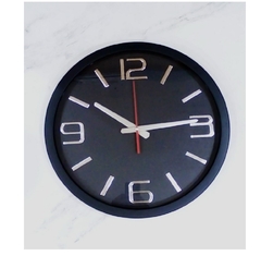 Reloj Gigante Decoracion Pared Analogico 40cm Grande Negro - comprar online