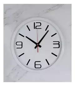 Reloj Gigante Decoracion Pared Analogico 40cm Grande Blanco - comprar online