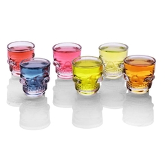 Set de 6 Vasos Shot Calaveras