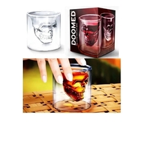 Vaso Tipo Calavera Vidrio Whisky Tragos Modelo Mediano 7 Cm - Take it