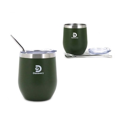 Vaso Mate Discovery Adventures Verde Bombilla Inlcuida en internet