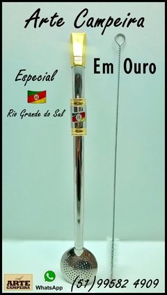 Bomba Rio Grande do Sul- Banhada a Ouro 18k (cópia) - comprar online