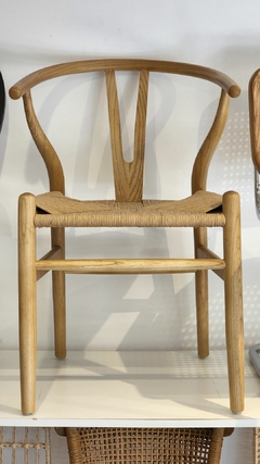 Silla Wishbone Natural asiento Kraft