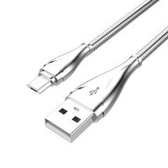 Cabo USB-Micro USB CB-M190GY Cinza C3Tech na internet