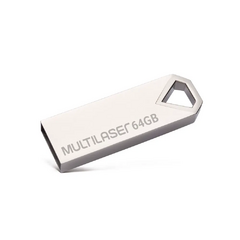Pen drive Multilaser Diamond 64GB USB 2,0 Metálico - PD852 na internet