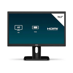 Monitor AOC 20E1H, 19,5", Widescreen, HD+, 60Hz, HDMI e VGA, Low Blue Mode, Anti-reflexo - Série E