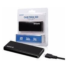 CASE MINI PARA HD SSD M.2 SATA III NGFF USB 3.0 ALUMINIO 5 GBPS EXBOM - 03385 - CGHD-M2B31