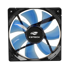 Cooler Fan Para PC F7-L100BL Storm 12cm Led C3Tech AZUL - comprar online