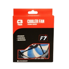 Cooler Fan Para PC F7-L100BL Storm 12cm Led C3Tech AZUL