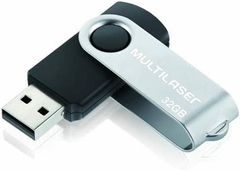 Pen Drive Twist 32GB USB Leitura 10MB/s e Gravação 3MB/s Preto Multilaser - PD589