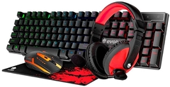 COMBO GAMER (TECLADO+MOUSE+FONE+MOUSEPAD) EG-51 - EVOLUT