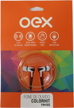 Headset Oex Prime Conexão USB, com Microfone Preto - HS201, cabo: 2Mt , Haste ajustável, Impedância: 32 Ohm