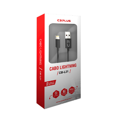CABO USB-LIGHTNING 2M 2A CB-L21BK C3PLUS