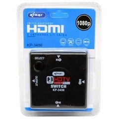 ADAPTADOR SWITCH / SPLITER HDMI 3 SAIDAS X 1 KP-3456 KNUP - comprar online