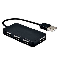 HUB USB 2.0 4 PORTAS, SLIM E COM CABINHO - comprar online