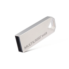 Pen drive Multilaser Diamond 64GB USB 2,0 Metálico - PD852