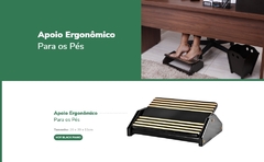 Apoio Ergonômio para Pés – MDF Black Piano Souza 26 x 39 x 11cm ref: 3704 - comprar online