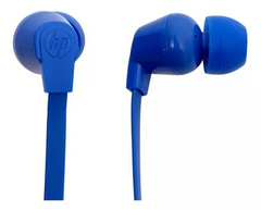 FONE DE OUVIDO INTRA H100 AZUL HP auriculares confortaveis e um cabo flat flexivel - comprar online
