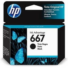 Cartucho HP 667 Preto Original (3YM79AB) Para HP Deskjet 2376, 2774, 2776, 6476 CX 1 UN