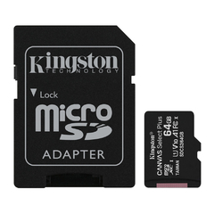 Cartão Memória Micro Sd Kingston 64gb MicroSd 100Mbs e Adaptador Modelo: Canvas Select Plus na internet