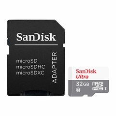 Cartao de Memoria Sandisk Ultra, 32GB, Classe 10 Micro SDHC + Adaptador, SDSQUNR-032G-GN3MA
